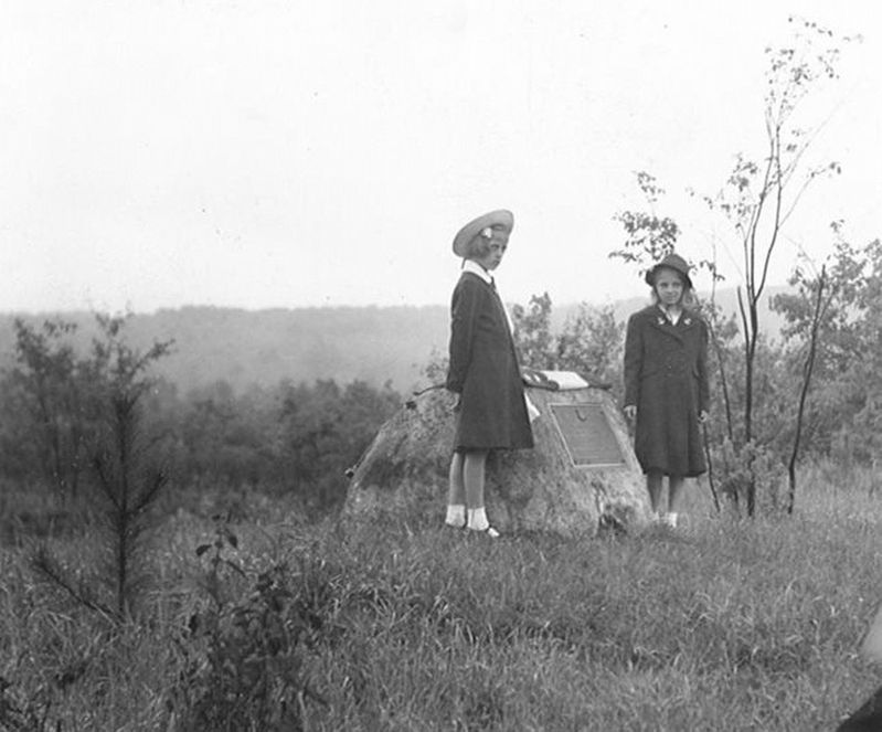 Dedication of DAR Golden Jubilee Plantation marker June 25, 1940. image. Click for full size.