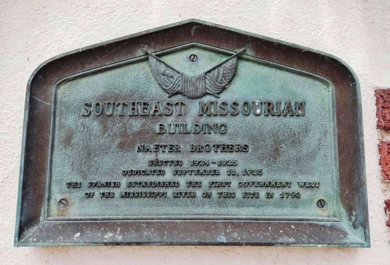 The Southeast Missourian Building Marker<br>(<i>Broadway Street</i>) image, Touch for more information