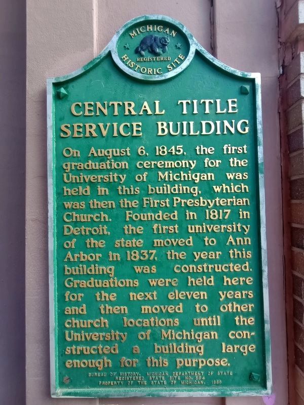Central Title Service Building Marker. Click for full size. Central Title Service Building Marker image. Click for full size.
