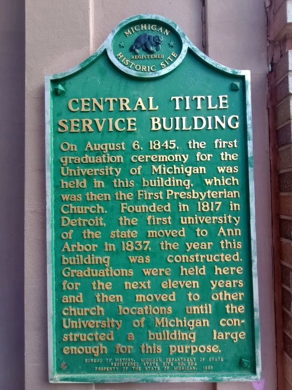 Central Title Service Building Marker image. Click for full size.