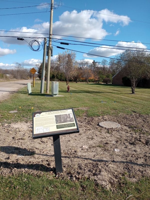 An Early Township Blacksmith Marker image. Click for full size.