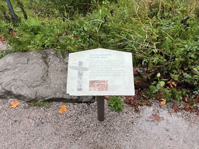Thunderbird House Post Marker. Click for full size. Thunderbird House Post Marker image. Click for full size.