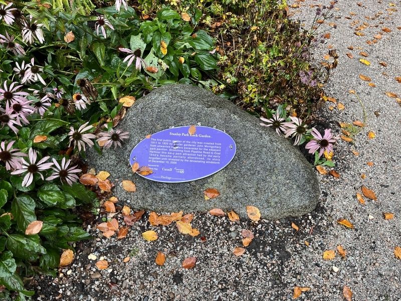 Stanley Park Rock Garden Marker image. Click for full size.