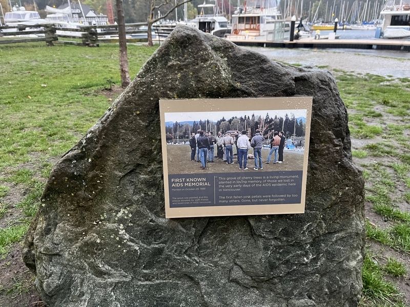 First Known AIDS Memorial Marker image. Click for full size.