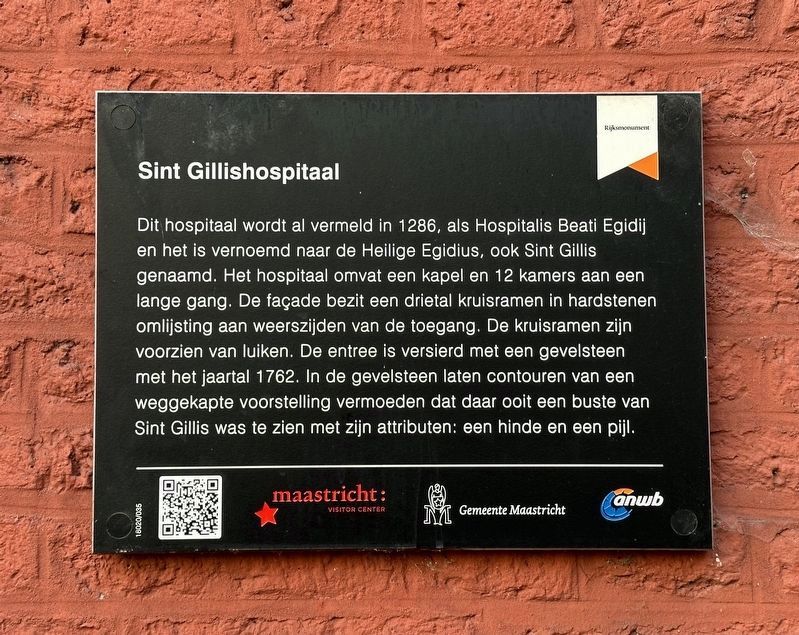 Sint Gillishospitaal / Saint Gillis Hospital Marker image. Click for full size.