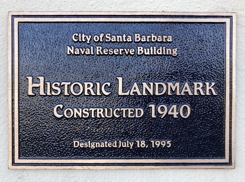 Naval Reserve Building Marker image. Click for full size.
