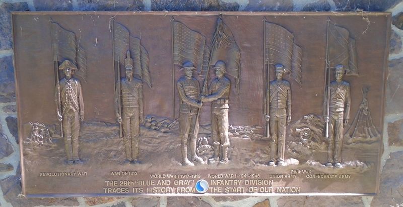 29th Infantry Division Memorial Pavilion Marker image. Click for full size.