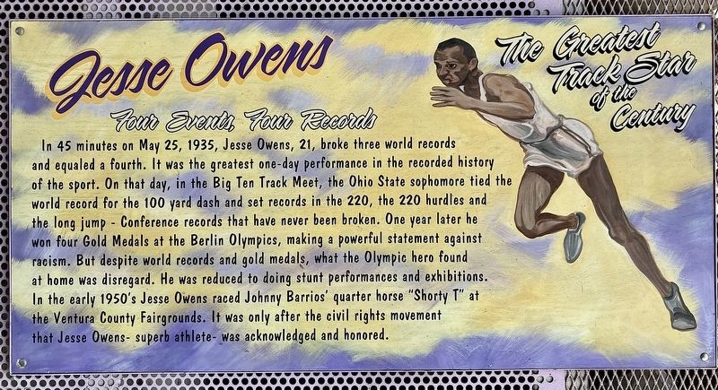 Jesse Owens Marker image. Click for full size.