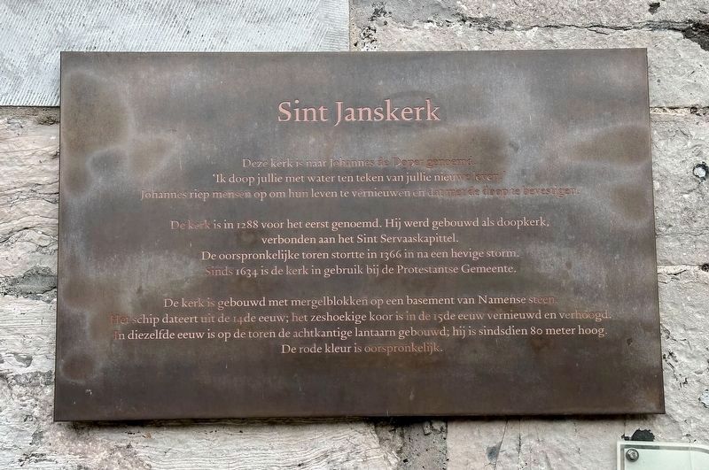 Sint Janskerk / Saint Johns Church Marker image. Click for full size.
