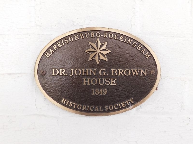 Dr. John G. Brown House Marker image. Click for full size.