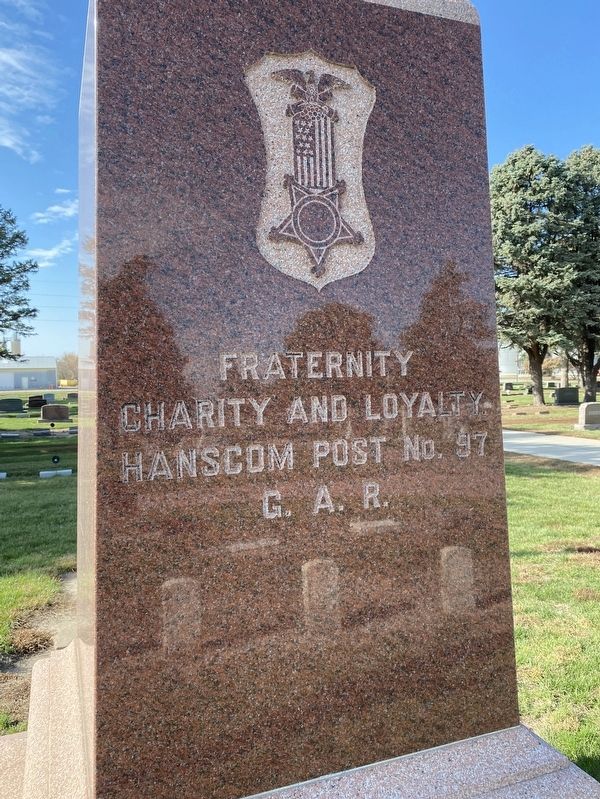 Monona County Civil War Monument, Side Two image. Click for full size.
