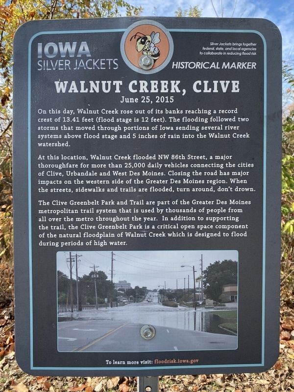 Walnut Creek, Clive Marker image. Click for full size.