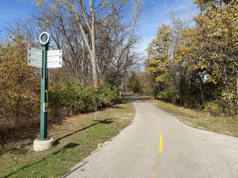 Walnut Creek, Clive Marker, from the south. Click for full size. Walnut Creek, Clive Marker, from the south image. Click for full size.