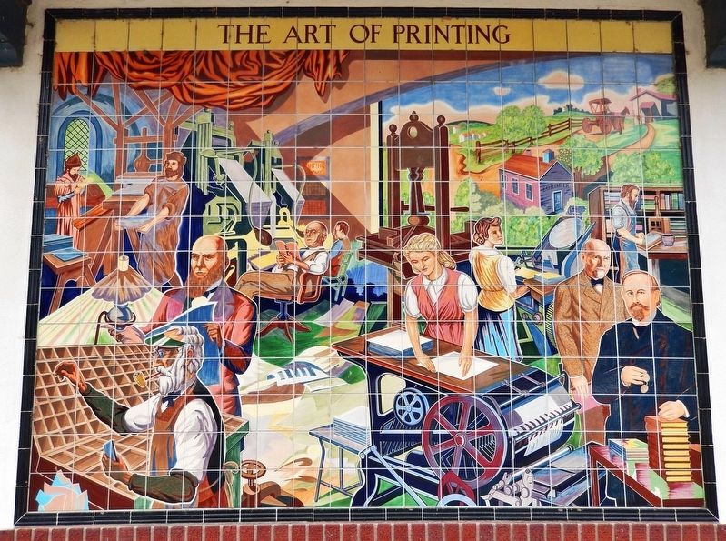 The Art of Printing Mural. Click for full size. The Art of Printing Mural image. Click for full size.