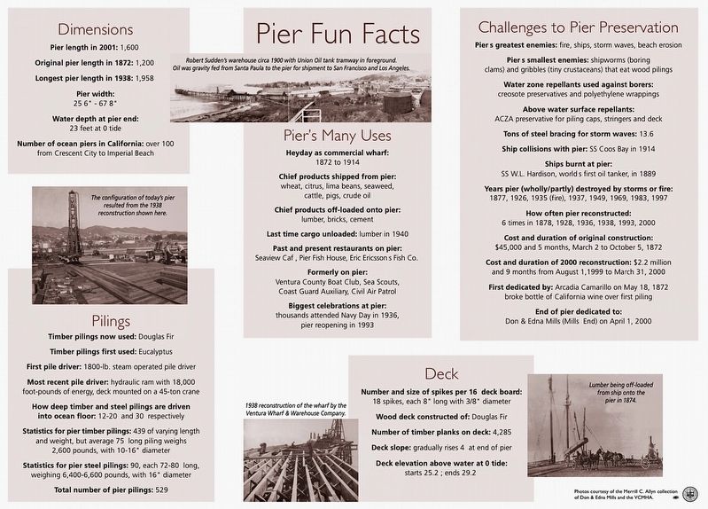 Ventura Pier Marker image. Click for full size.