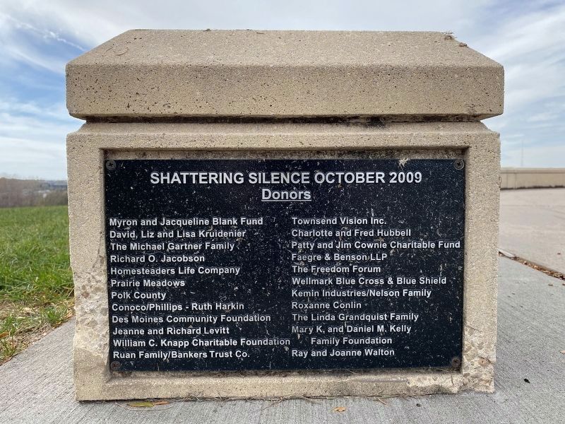 Shattering Silence Donors Marker image. Click for full size.