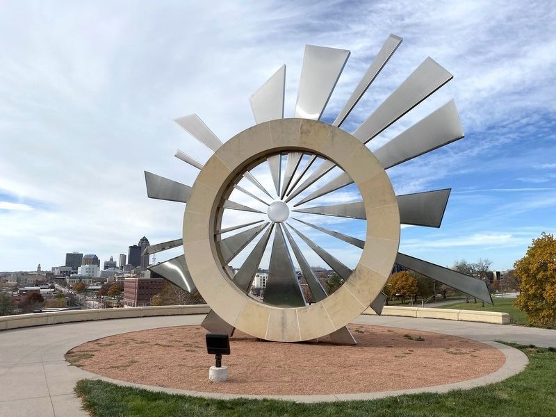 Shattering Silence Sculpture & Marker image. Click for full size.