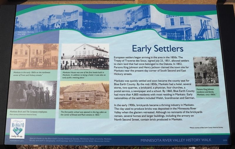 Early Settlers Marker image. Click for full size.