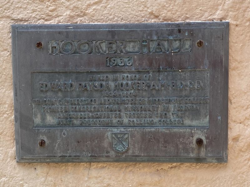 Hooker Hall Marker image. Click for full size.
