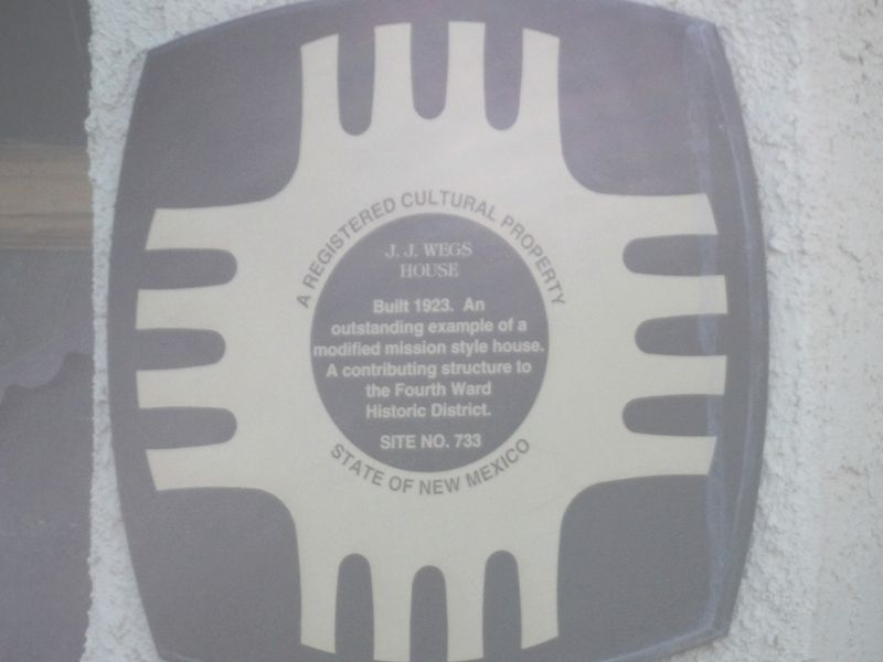 J.J. Wegs House Marker image. Click for full size.