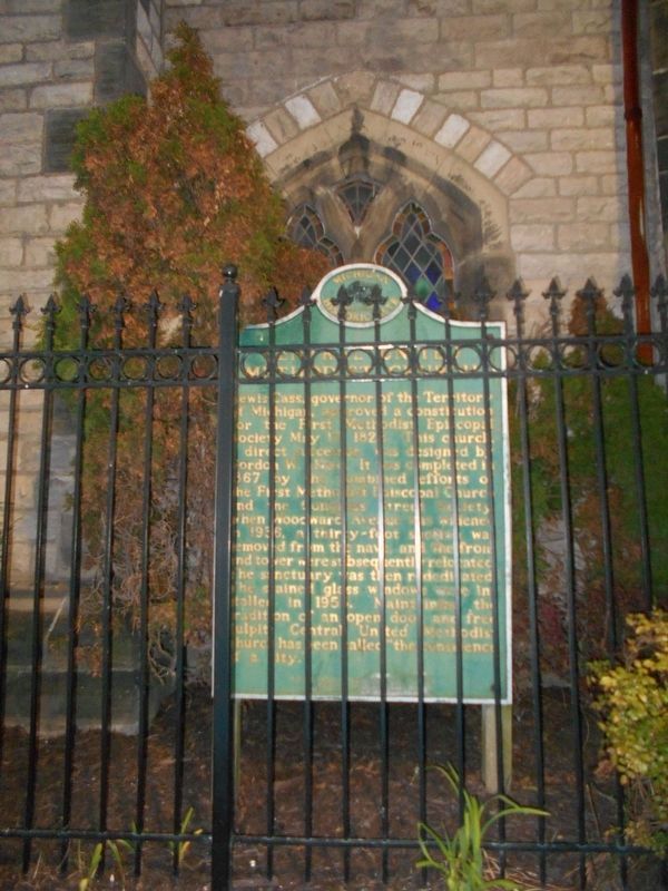 Central United Methodist Church Marker image. Click for full size.