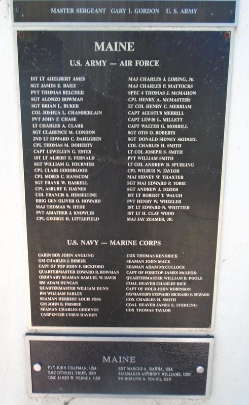 Maine Medal of Honor Recipients Marker image. Click for full size.