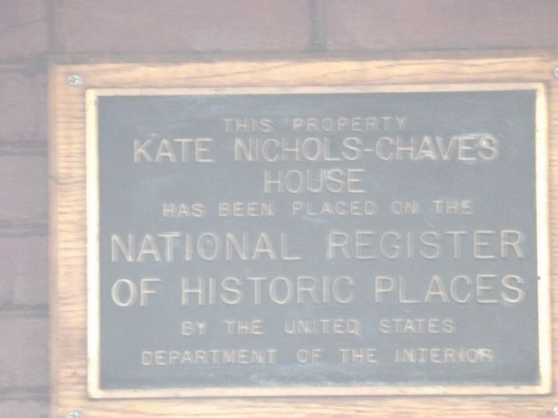 National Register of Historic Places Plaque image. Click for full size.