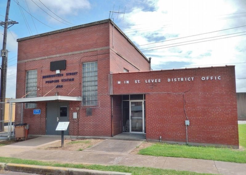 Merriwether Pump Station (<i>front/west elevation</i>) image. Click for full size.