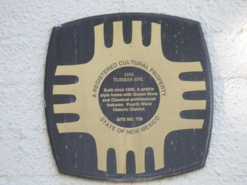 1101 Tijeras Ave. Marker image. Click for full size.