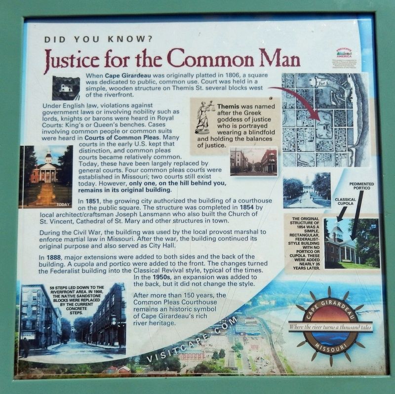 Justice for the Common Man Marker image. Click for full size.