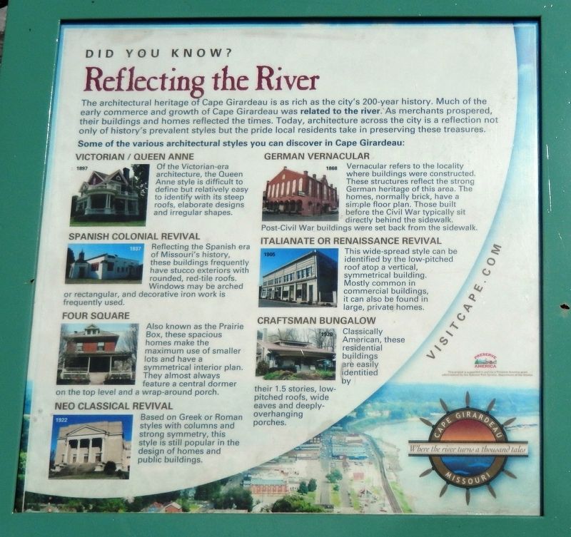 Reflecting the River Marker image. Click for full size.