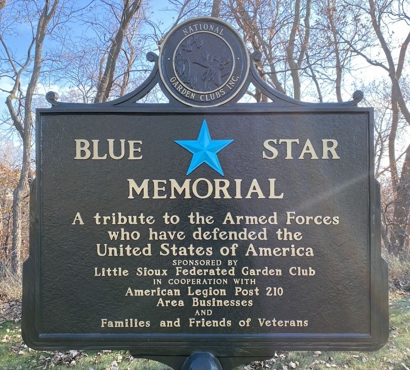 Blue Star Memorial Marker, nearby image. Click for full size.