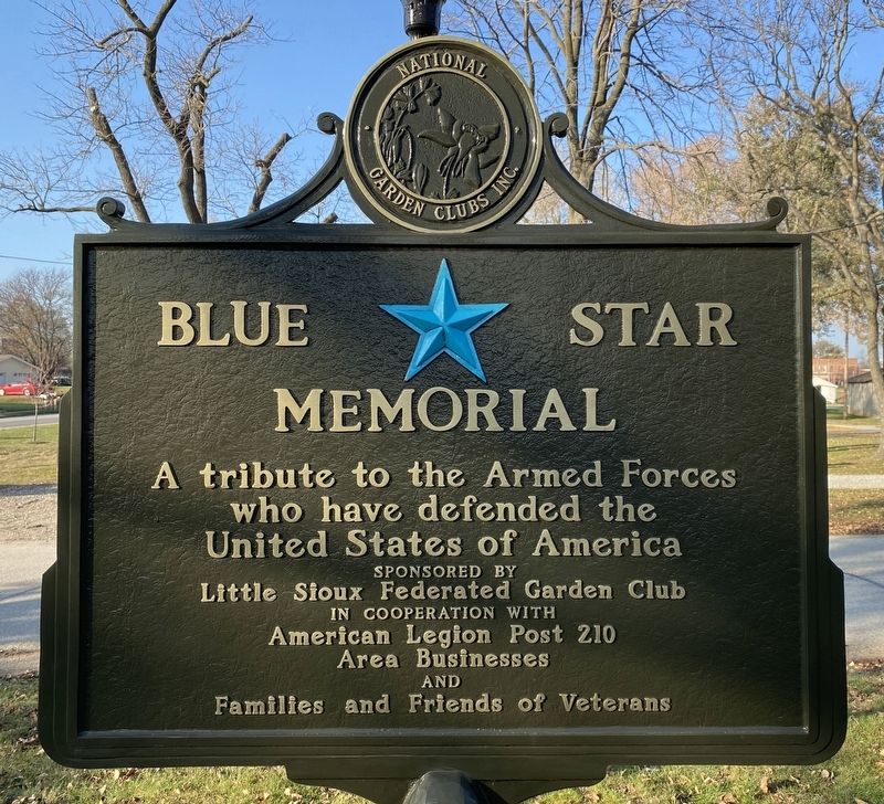 Nearby Blue Star Memorial Marker image. Click for full size.
