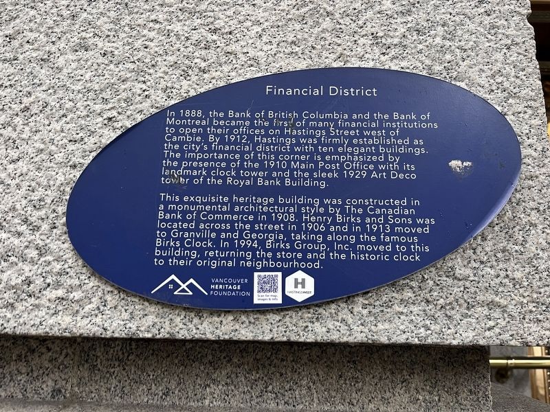 Financial District Marker image. Click for full size.
