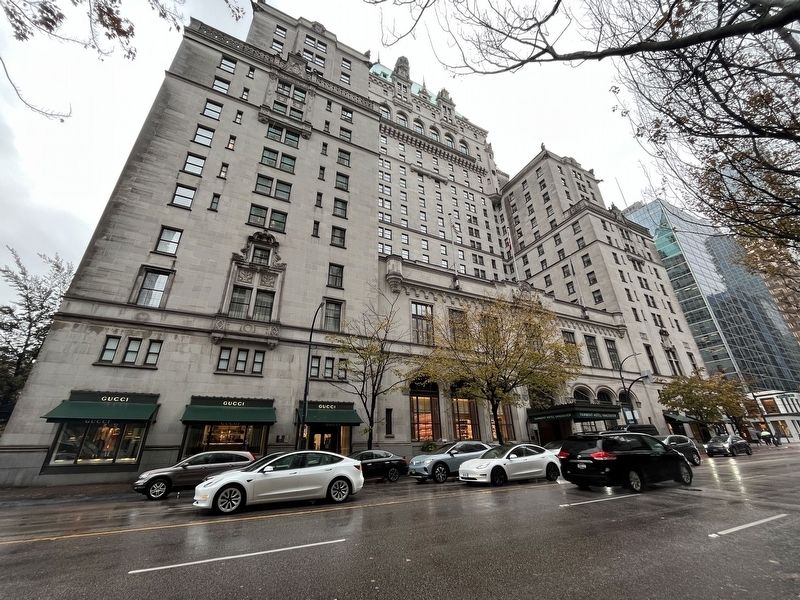 Hotel Vancouver Marker. Click for full size. Hotel Vancouver Marker image. Click for full size.