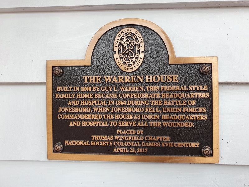 The Warren House Marker image. Click for full size.