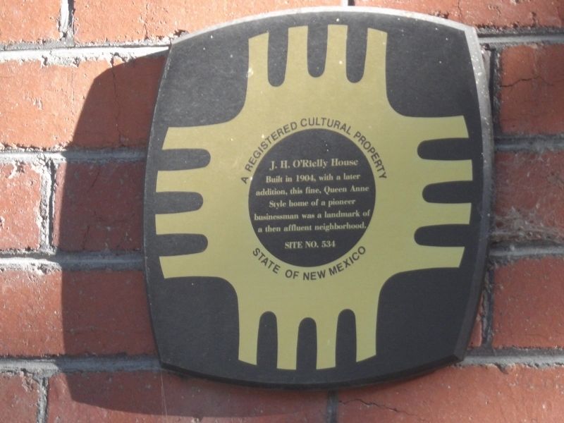 J.H. O'Rielly House Marker image. Click for full size.