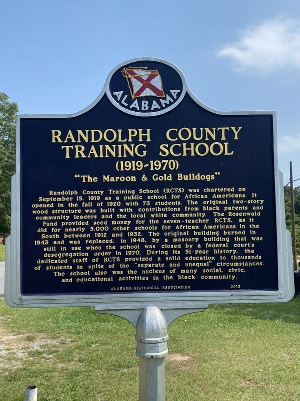Randolph County Training School Marker image. Click for full size.
