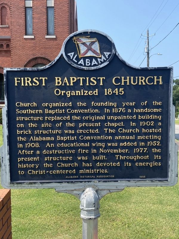 First Baptist Curch Marker image. Click for full size.