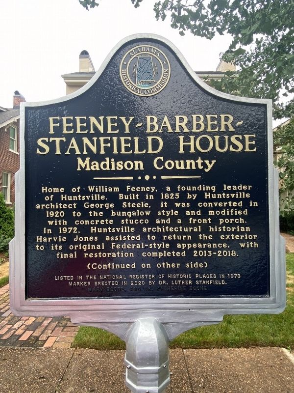 Feeney-Barber-Stanfield House Marker image. Click for full size.