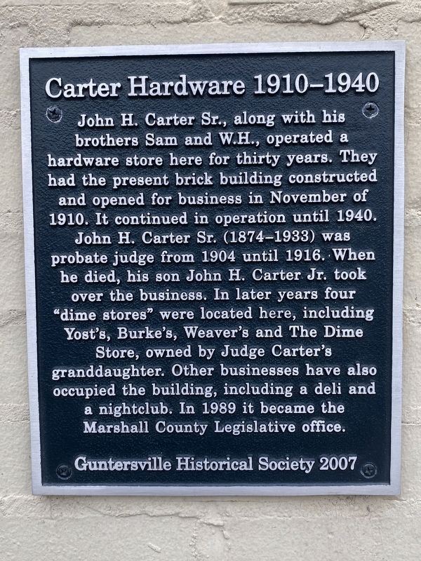 Carter Hardware Marker image. Click for full size.