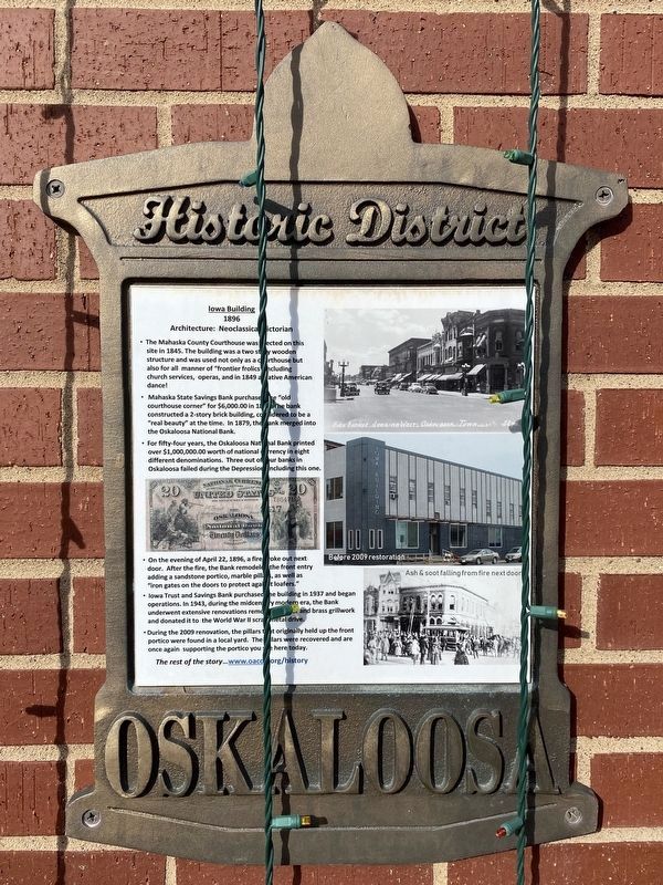 Iowa Building Marker. Click for full size. Iowa Building Marker image. Click for full size.