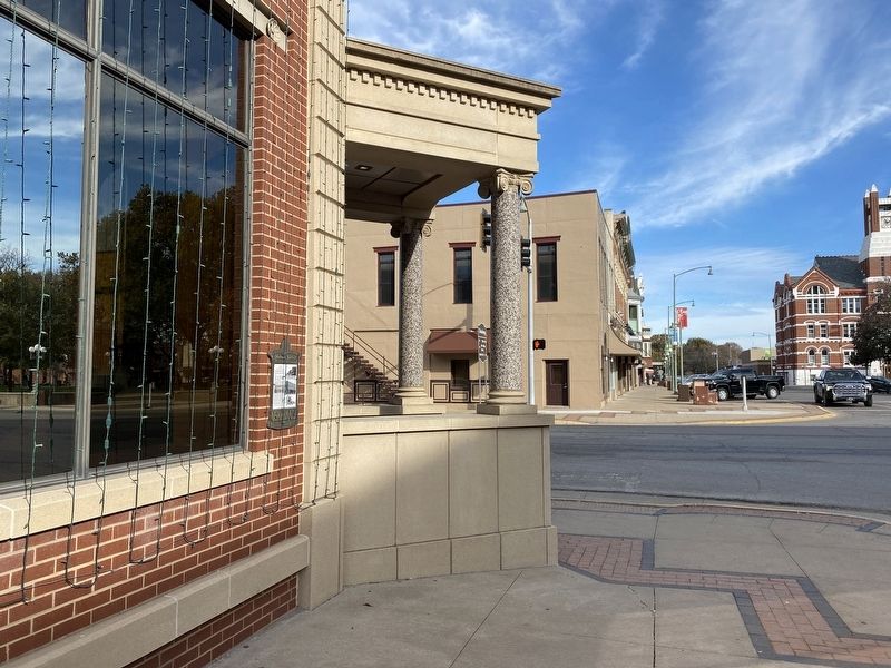 Iowa Building Marker, from the west. Click for full size. Iowa Building Marker, from the west image. Click for full size.