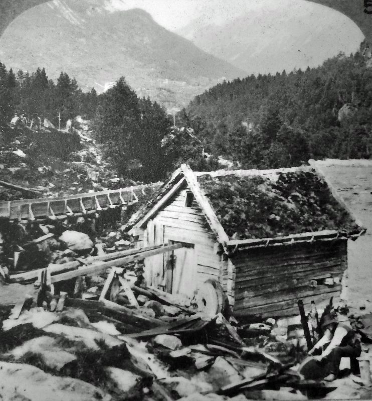 Marker detail: A small mill in Norway. image. Click for full size.