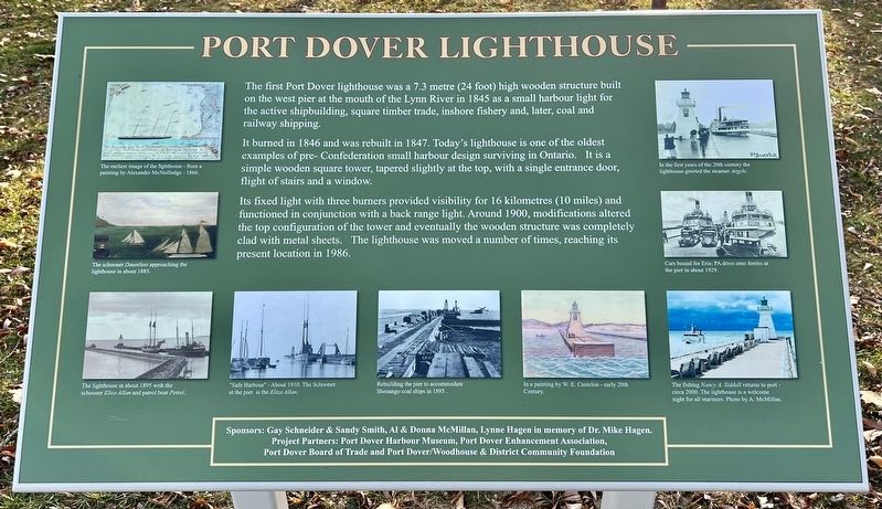 Port Dover Lighthouse Marker image. Click for full size.