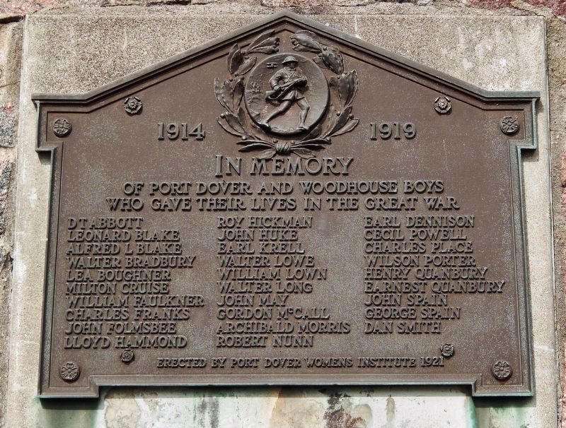 World War I Memorial image. Click for full size.