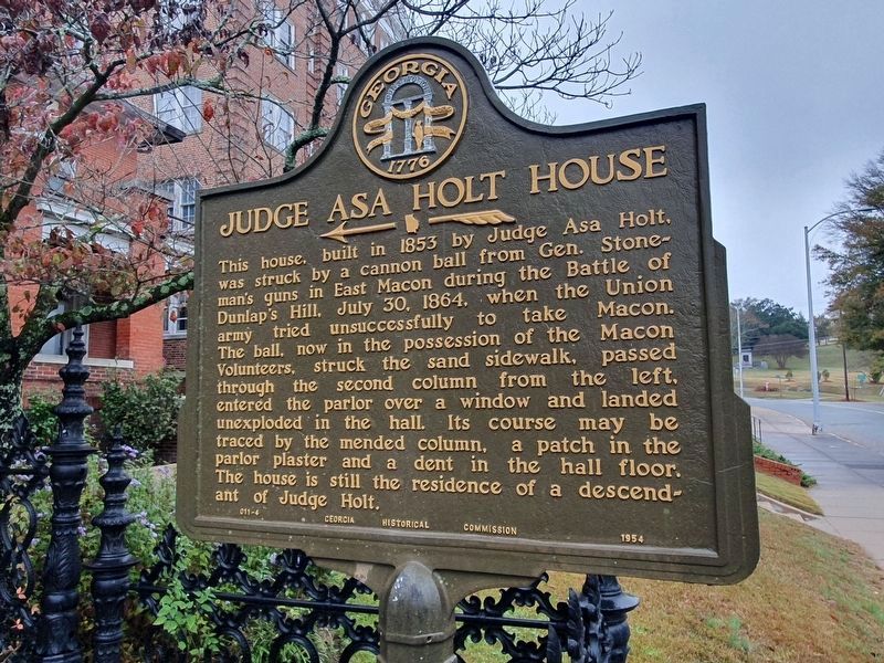 Judge Asa Holt House Marker image. Click for full size.