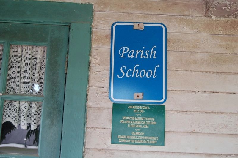Assumption School Marker. Click for full size. Assumption School Marker image. Click for full size.