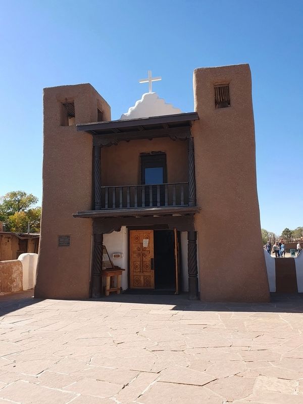 Taos Pueblo Marker. Click for full size. Taos Pueblo Marker image. Click for full size.