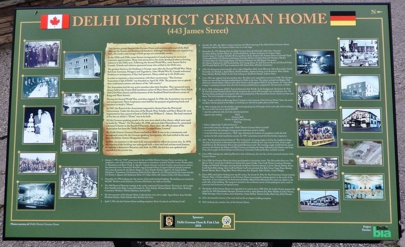 Delhi District German Home Marker image. Click for full size.